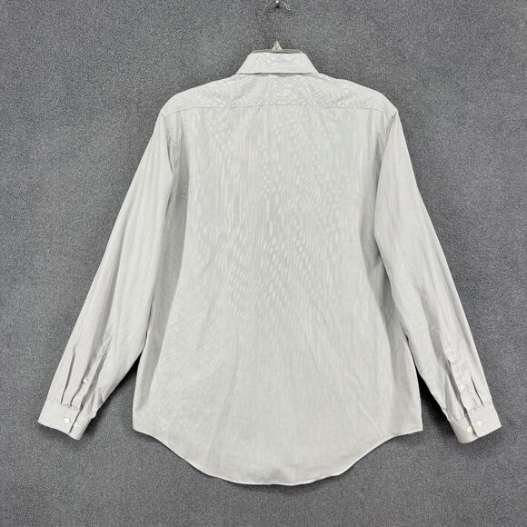 Calvin Klein Shirt Mens 16.5 34/35 Gray Slim Fit Performance Non-Iron Dress - Picture 2 of 15